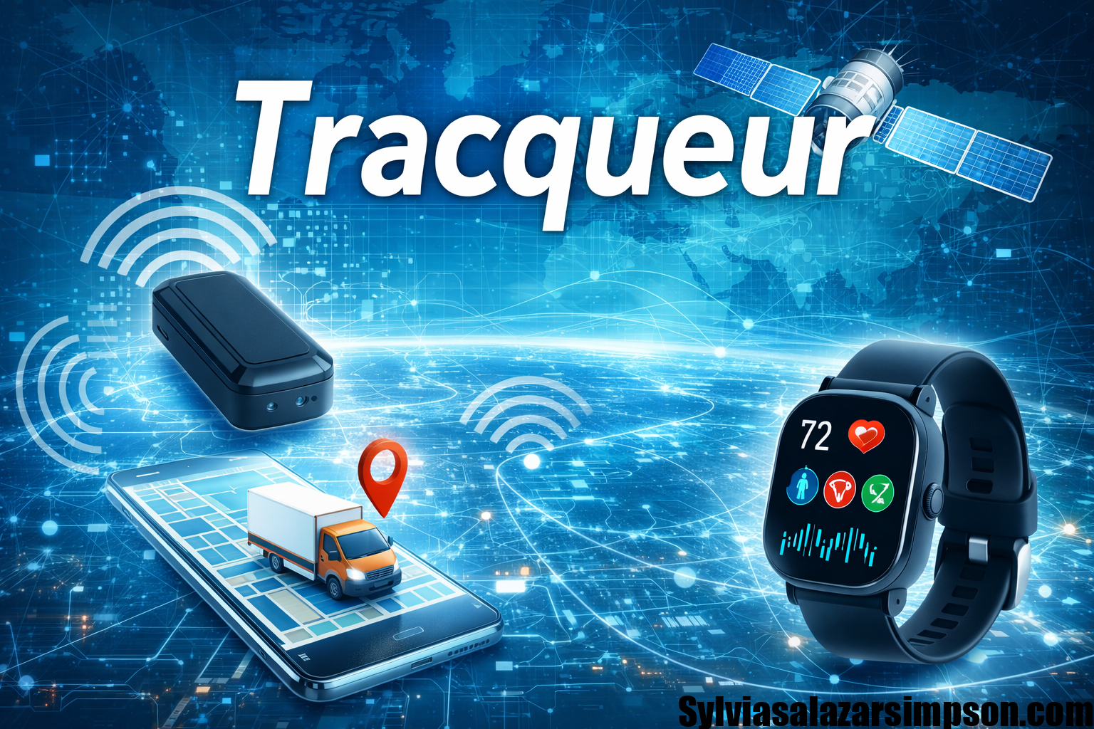 Tracqueur Tracking Technology Concept Illustration