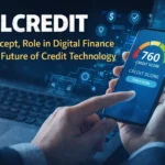 Smartphone displaying digital credit score representing Qlcredit and modern digital finance technology